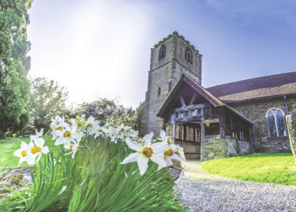 Mathon Church in Spring 2